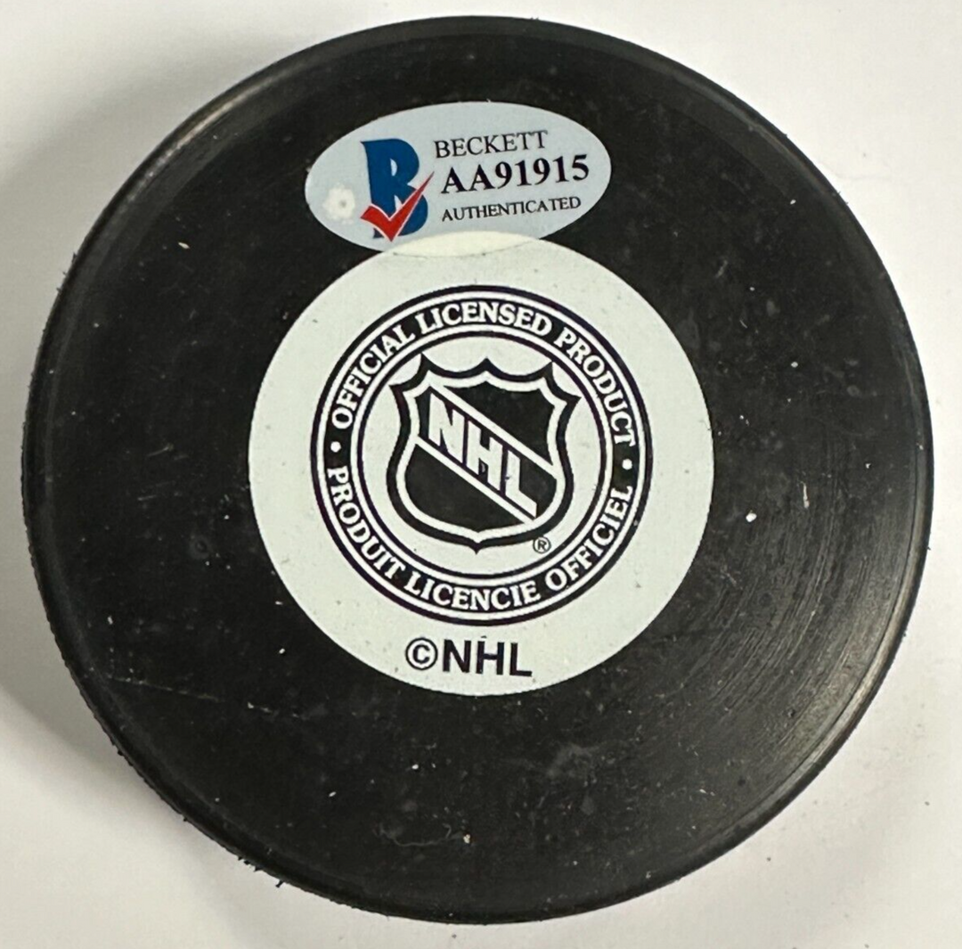 Noel Picard Autographed St. Louis Blues Hockey Puck NHL BAS