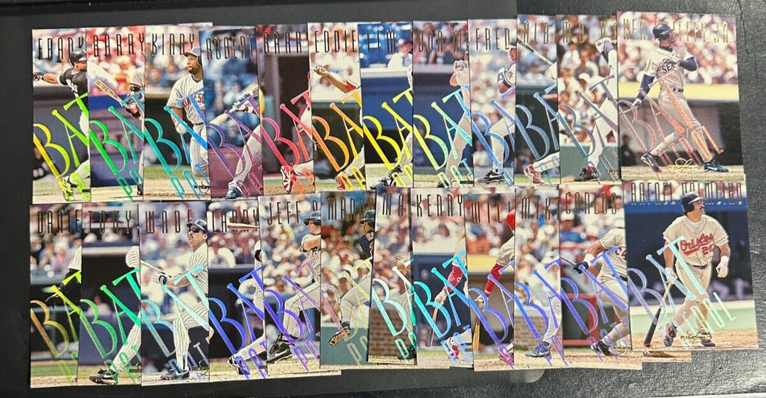 1995 Leaf Limited Baseball Bat Patrol 24 Card Set Griffey Ripken Ramirez