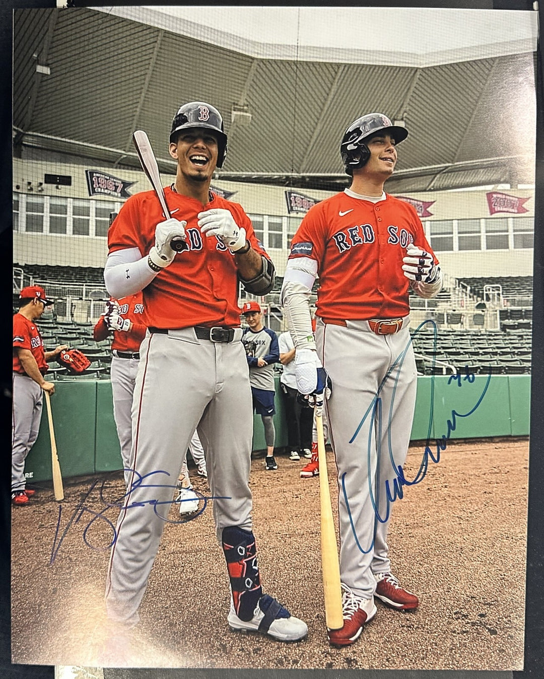 Triston Casas & Vaughn Grissom Autographed 11x14 Photo Boston Red Sox