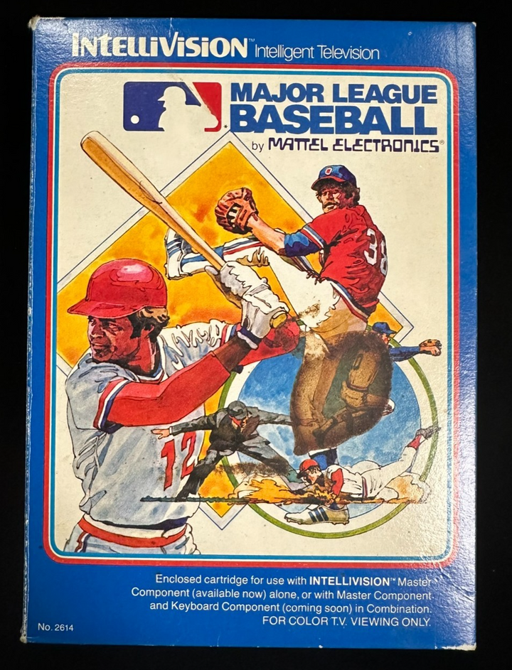 1979 Intellivision MLB Baseball Game W/ Inlays, Manual & Original Box
