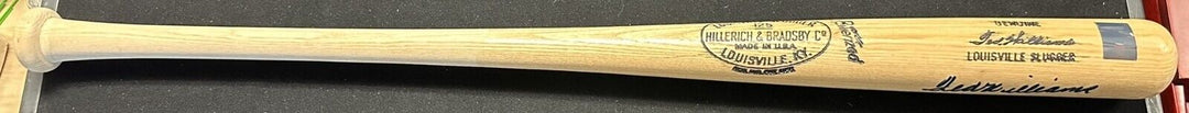 Ted Williams Signed Hillerich & Bradsby Louisville Slugger Bat Green Diamond Hol