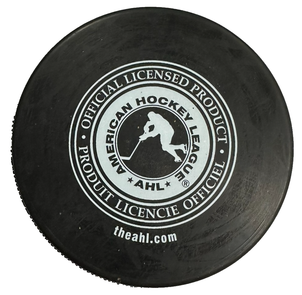 Vintage Lowell Lock Monsters Official Hockey Puck AHL