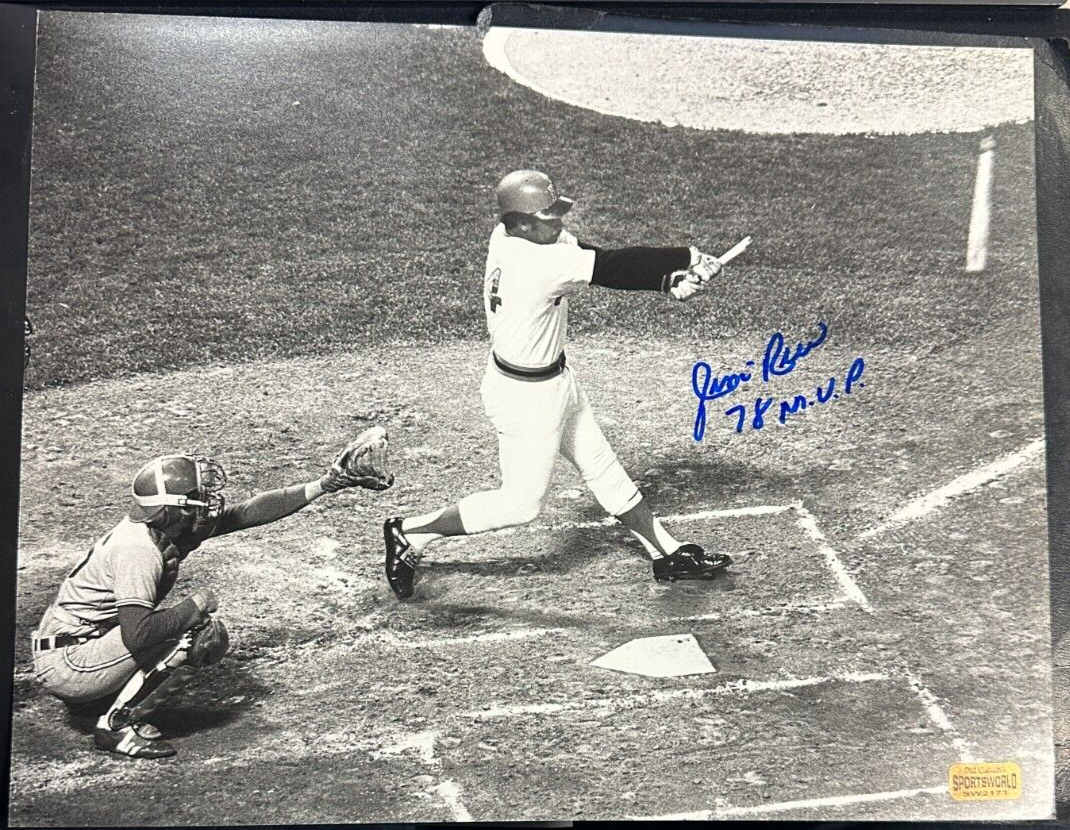 Jim Rice Autographed W/ 78 MVP Insc 11x14 Photo Boston Red Sox