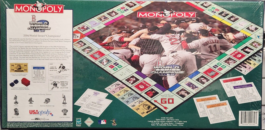 NIB Boston Red Sox Monopoly Edition 1918 - 2004 World Series Champions MLB (New)