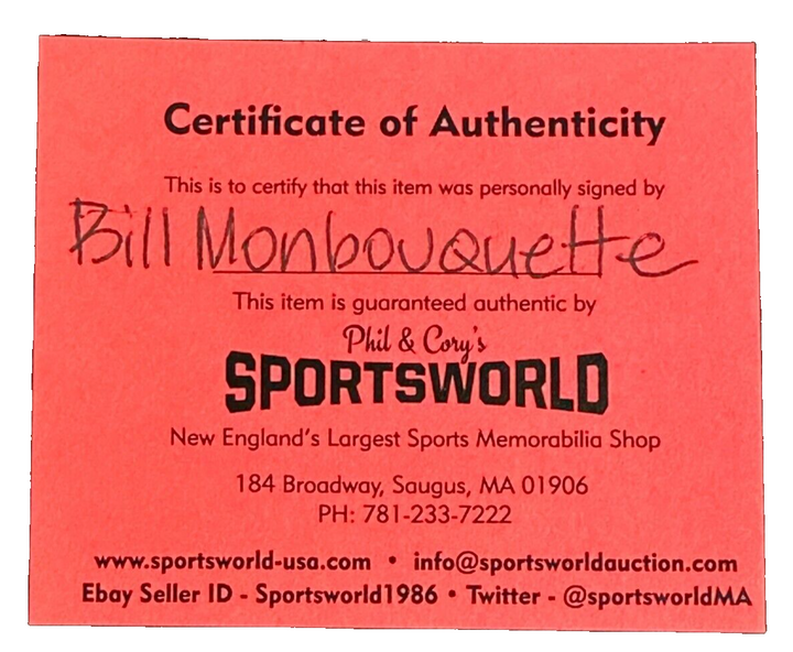 Bill Monbouquette Autographed Fenway Park 100th Anniversary Baseball Red Sox