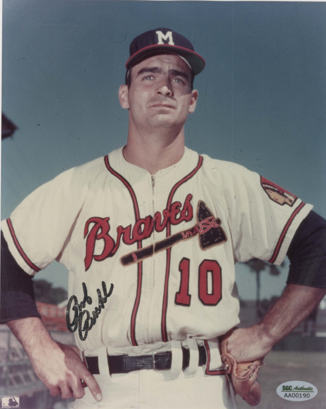 Bob Buhl Autographed 8x10 Photo Milwaukee Braves SGC