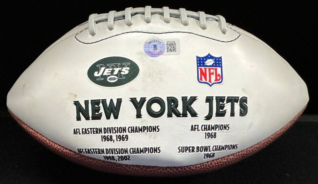 Joe Namath Autographed New York Jets Limited Edition Football HOF NFL BAS
