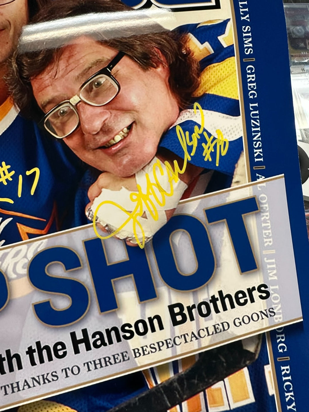 The Hanson Brothers Autographed 16x20 Photo Sports Illustrated Cover Slap Shot