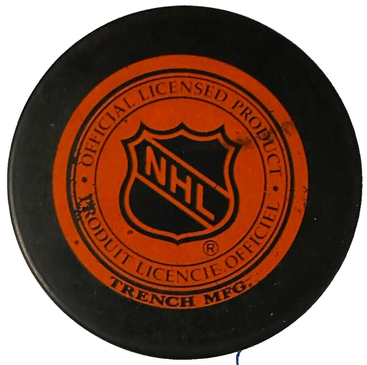 Dave Andreychuk Autographed Boston Bruins Hockey Puck NHL