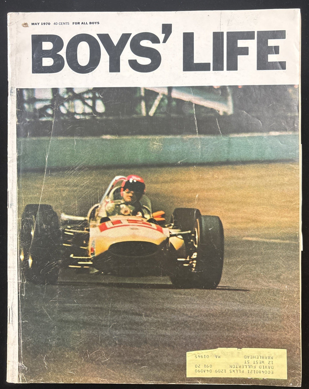 May 1970 Boys Life Indy Cars Ken W Purdy William Anders Apollo 11