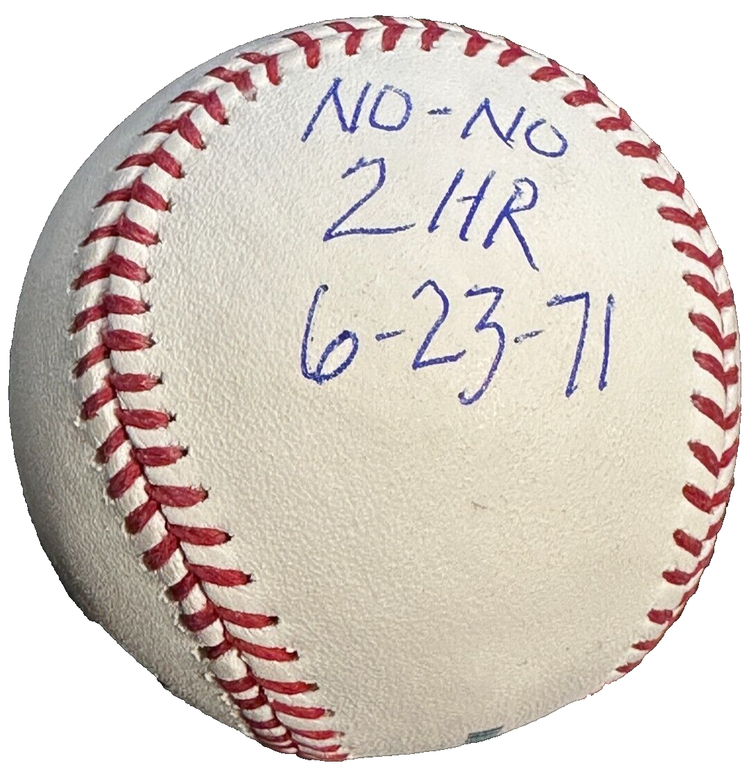 Rick Wise Autographed Official Major League Baseball W/ No-No & 2 HR 6/23/71 Ins