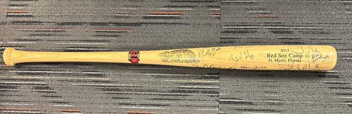 2013 Red Sox Fantasy Camp Signed Baseball Bat Campbell Petrocelli Bell Lee Etc.