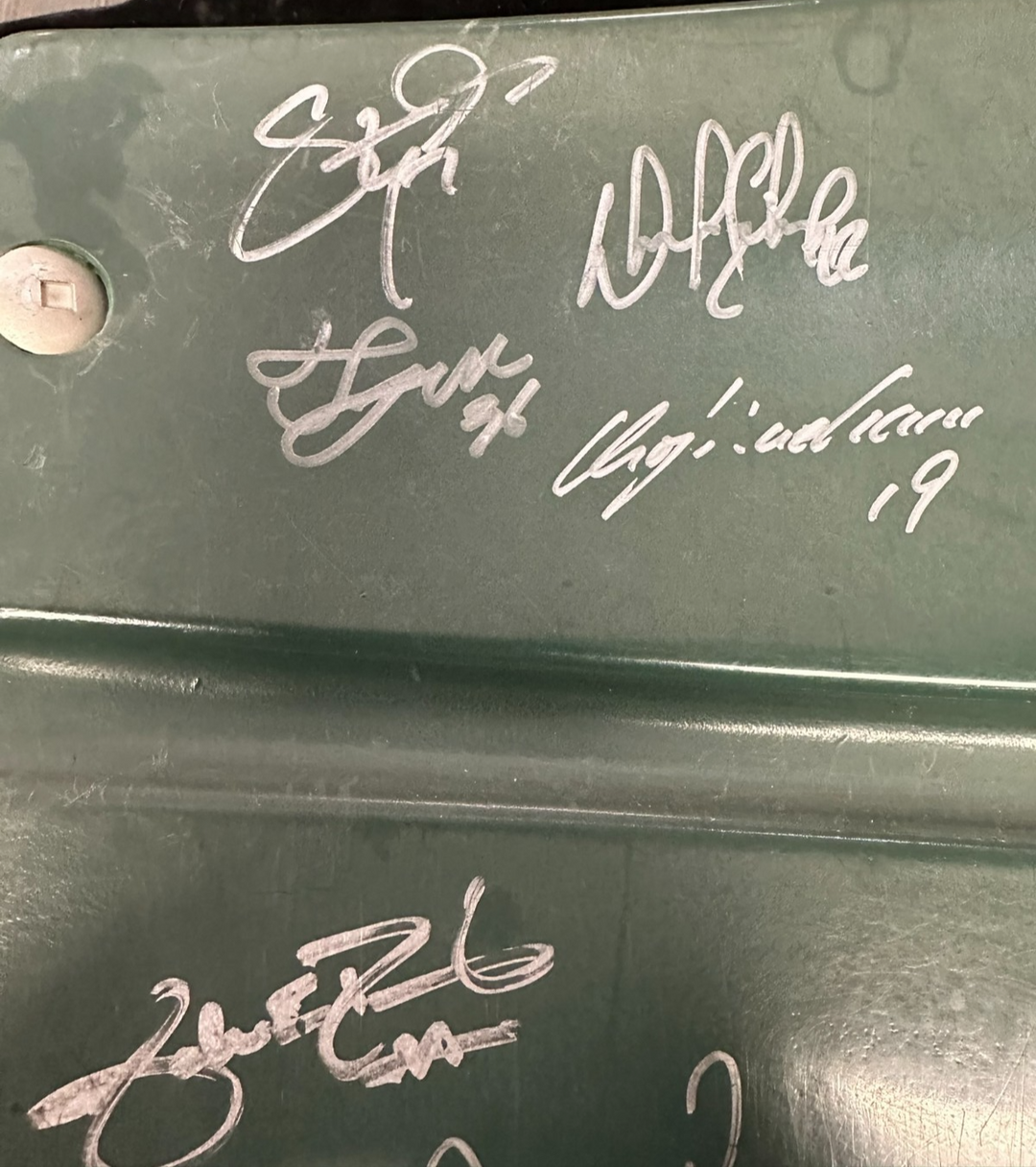2013 Boston Red Sox World Series Champs Team Signed Fenway Seatback Fanatics