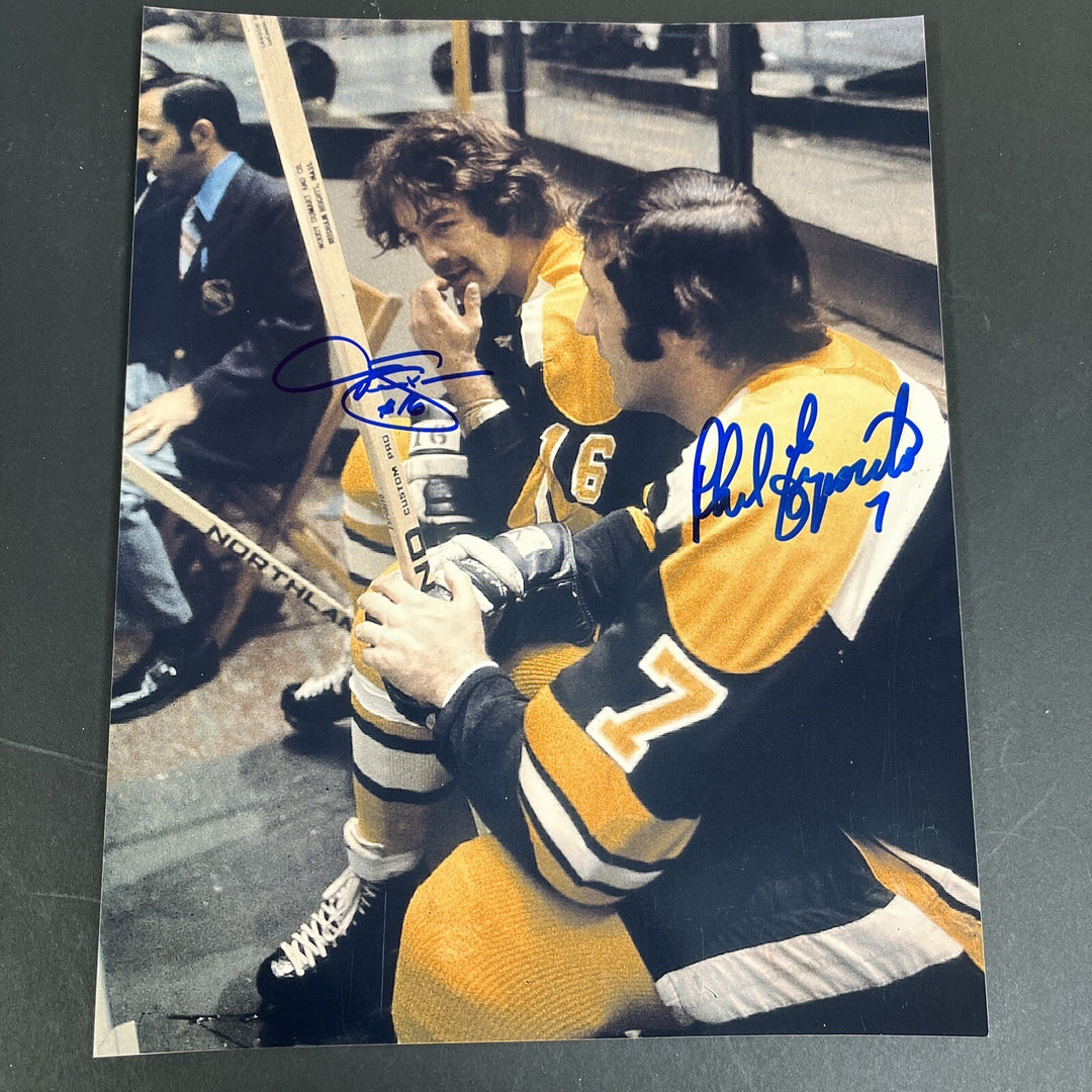 Phil Esposito Derek Sanderson Signed 8x10 Boston Bruins Sportsworld
