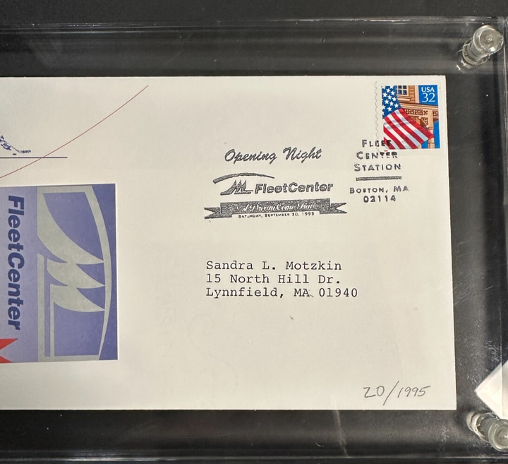 1995 Fleet Center Grand Opening Night FDC Cachet 20/1995 Bruins Celtics