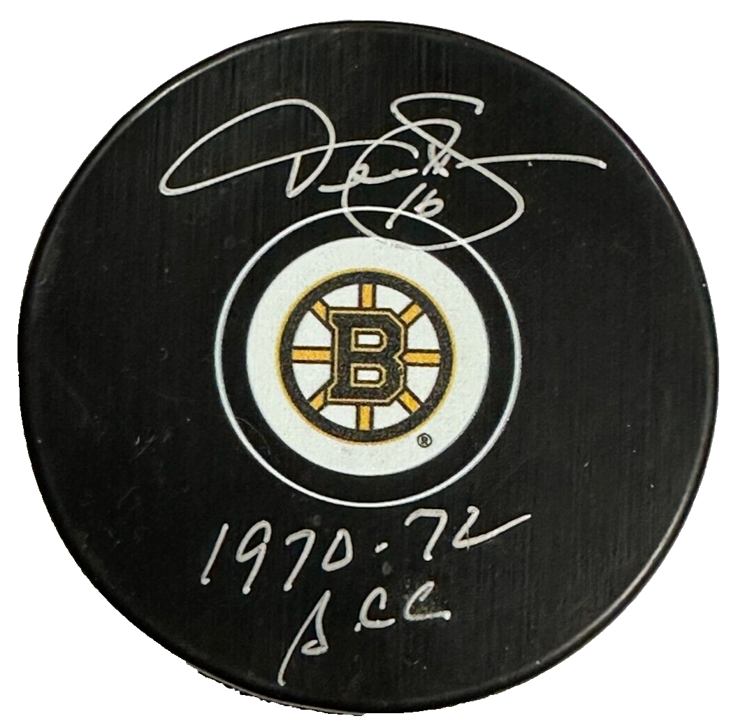 Derek Sanderson Autographed Boston Bruins W/ 1972-72 SCC Inscription JSA