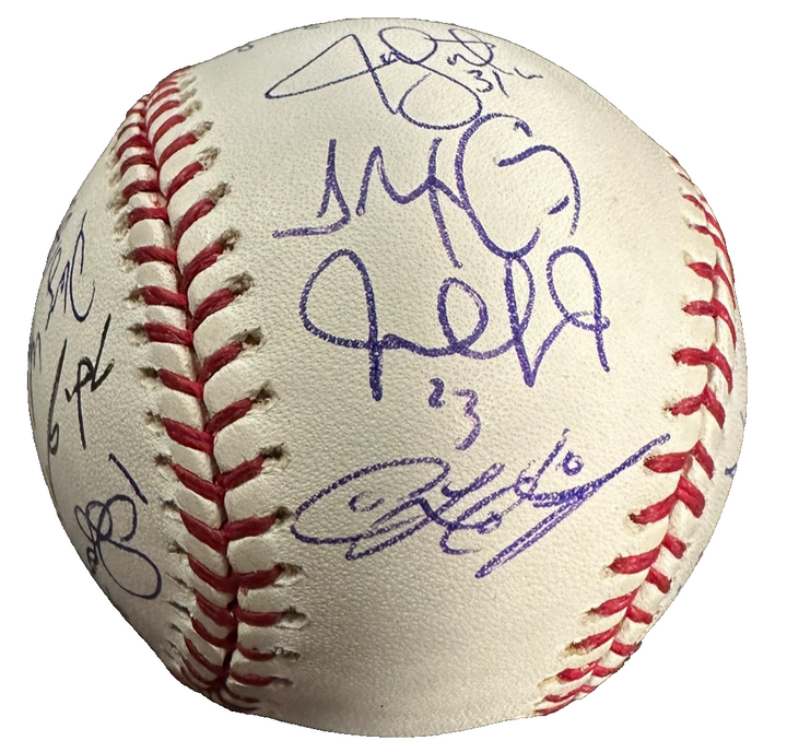 2007 Boston Red Sox Team Autographed Baseball Schilling Wakefield Lowell BAS