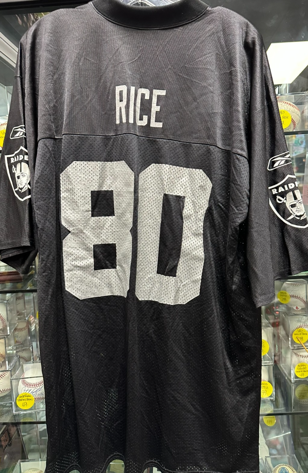 Jerry Rice Oakland Raiders Black Jersey Reebok XL