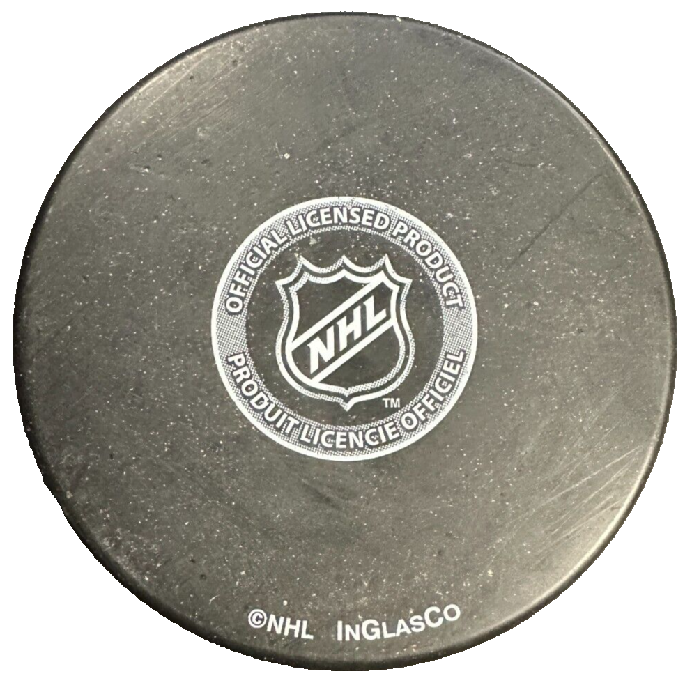 Ian Moran Autographed Boston Bruins Hockey Puck NHL