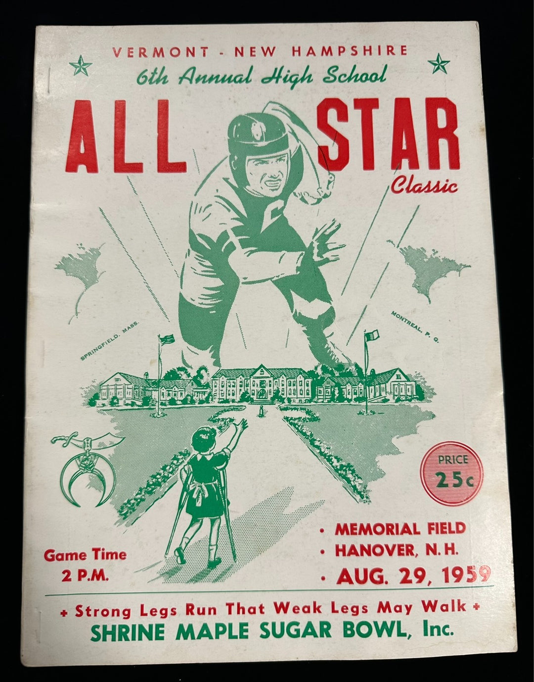 6th Annual Shriners Vermont-New Hampshire High School All-Star Classic Program