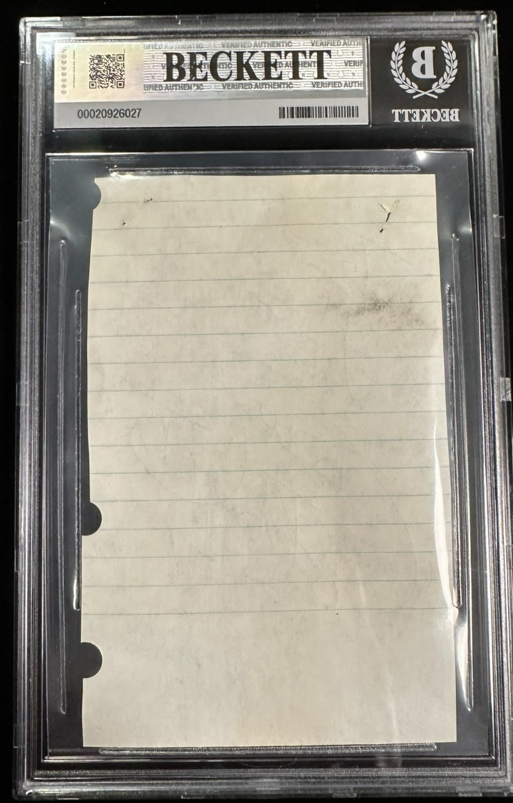 Bill Goldsworthy Autographed Cut Signature BAS North Stars Encapsulated
