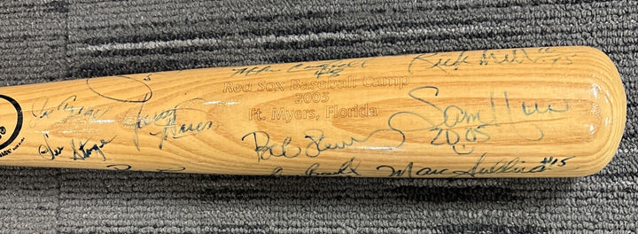 2005 Red Sox Fantasy Camp Signed Baseball Bat Monbouquette Bell Etc.
