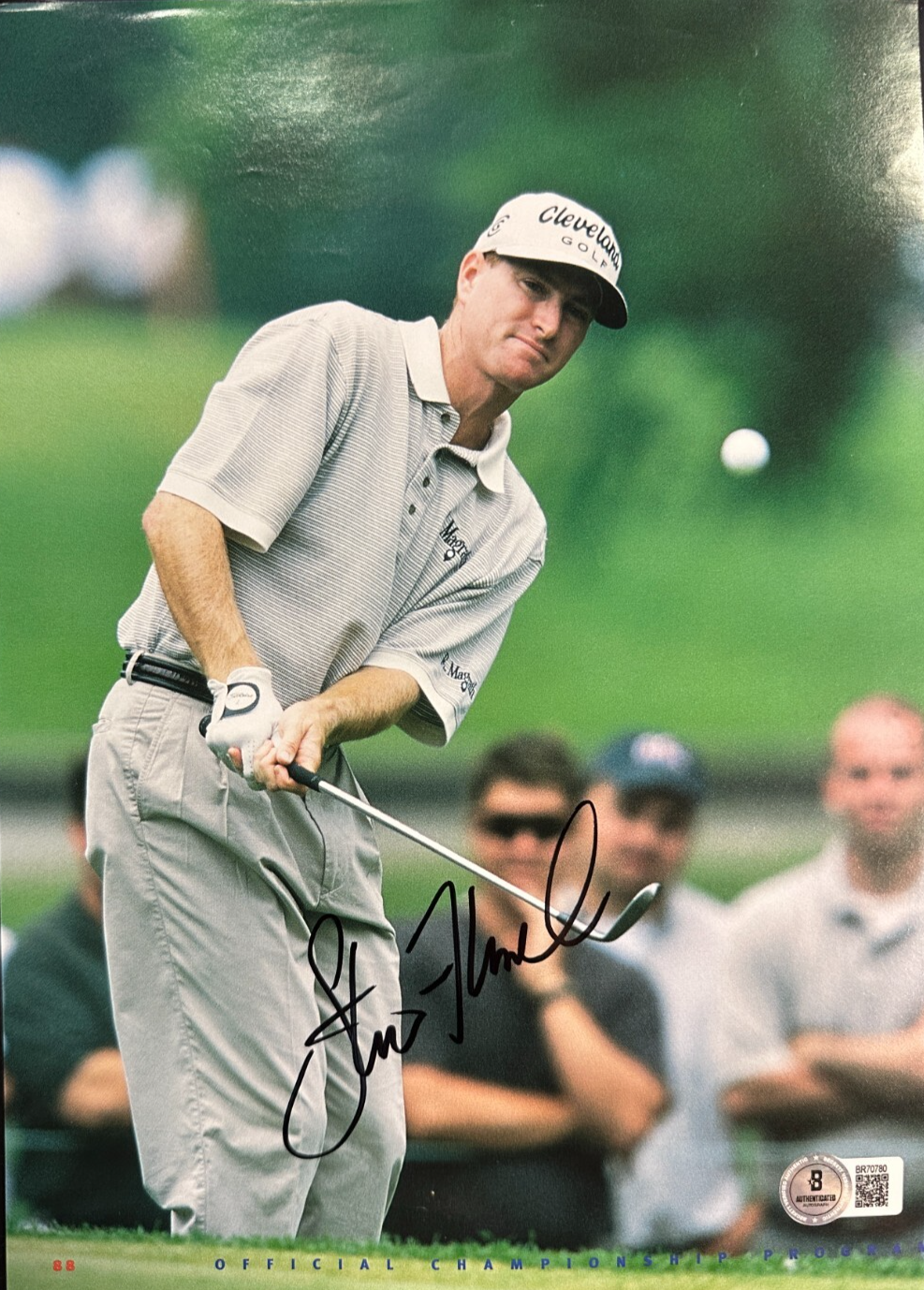 Steve Flesch Autographed 8x10 Magazine Photo PGA BAS
