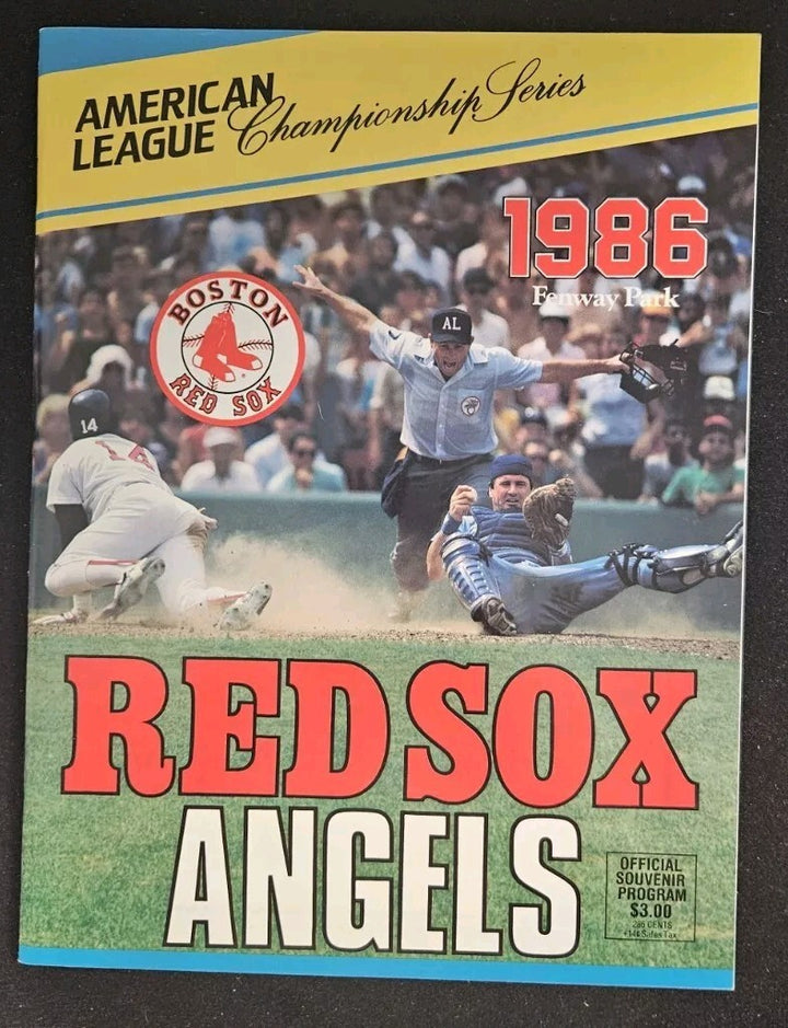 1986 Angels vs. Red Sox ALCS Game 6 Program & Ticket Stub