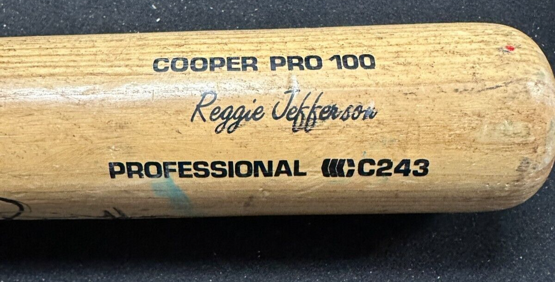 1990's Reggie Jefferson Autographed Game Used Cooper Pro 100 C243 Model Bat