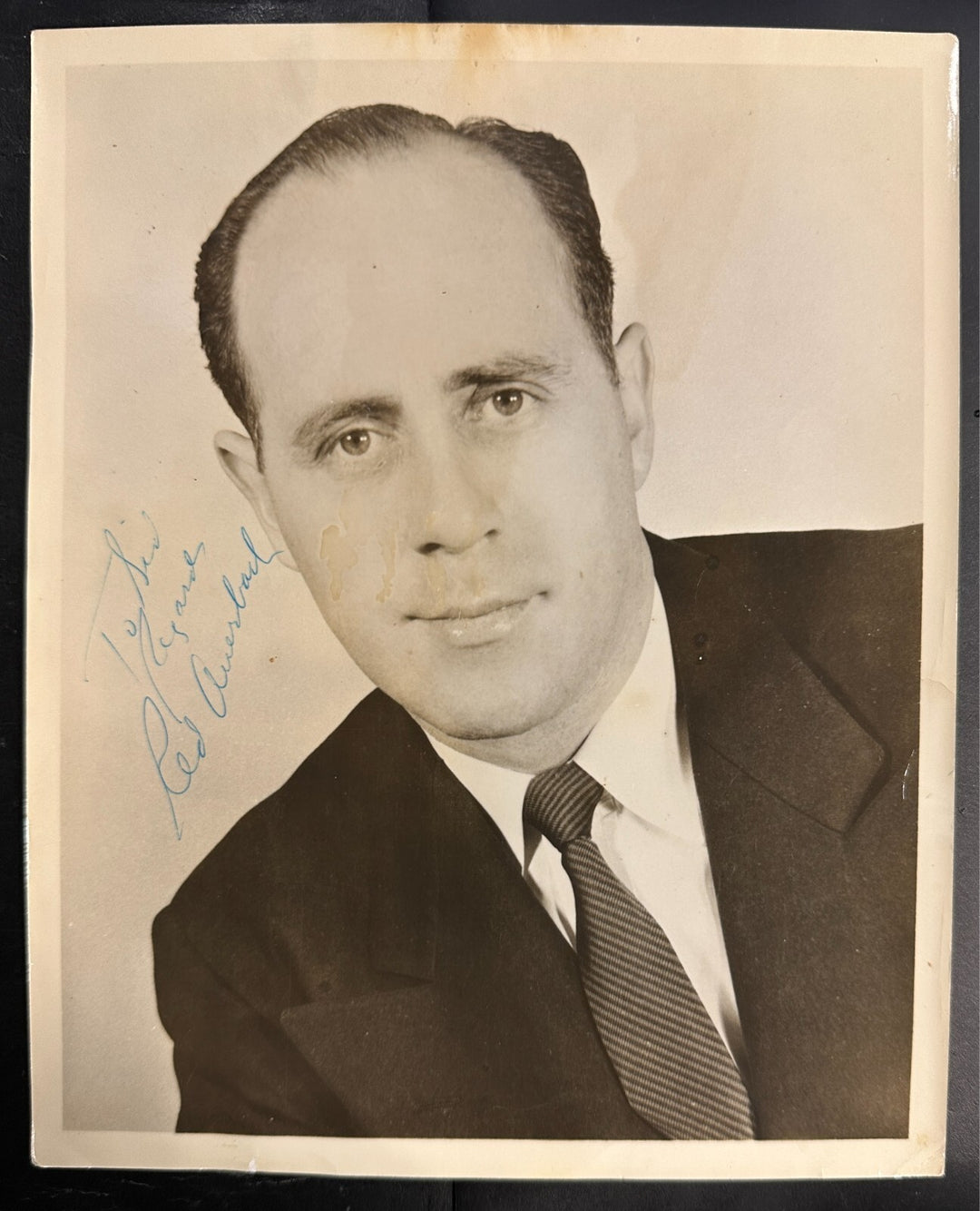 Vintage 1950's Red Auerbach Autographed Boston Celtics 8x10 Photo HOF BAS