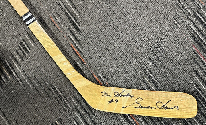 Gordie Howe Autographed Northland Hockey Stick W/ Mr. Hockey #9 BAS