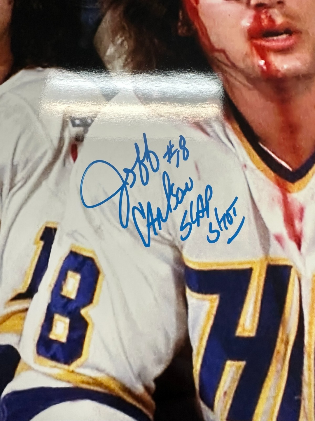 The Hanson Brothers Autographed 16x20 Photo Slap Shot