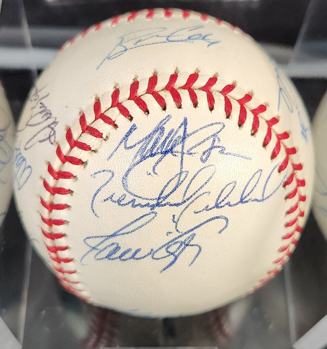 2000 Atlanta Braves Signed MLB Baseball Glavine Cox DeRosa Galarraga Ect. COA