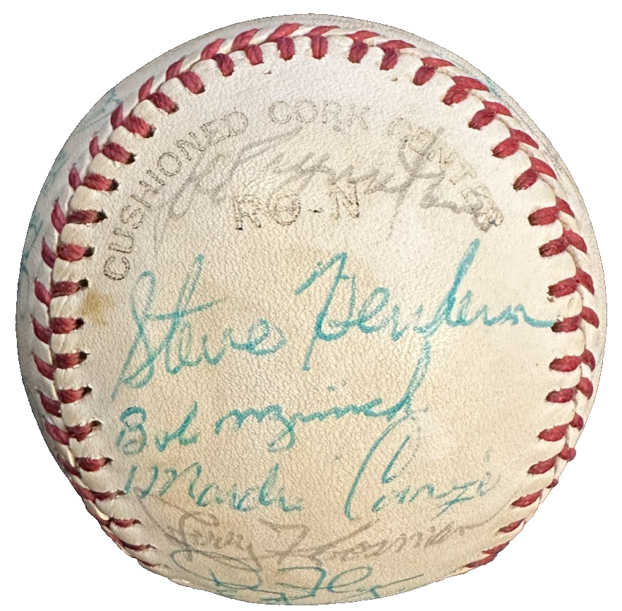 1978 New York Mets Team Autographed Baseball Mays Torre Koosman BAS