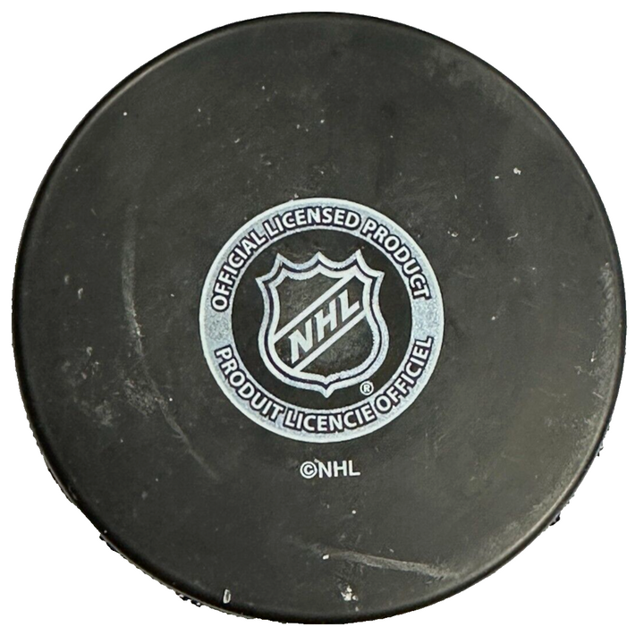 Ken Hodge Autographed Chicago Blackhawks Hockey Puck NHL