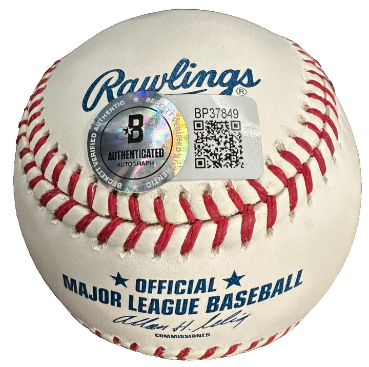 Sammy Stewart Autographed Official Major League Baseball Orioles Red Sox BAS