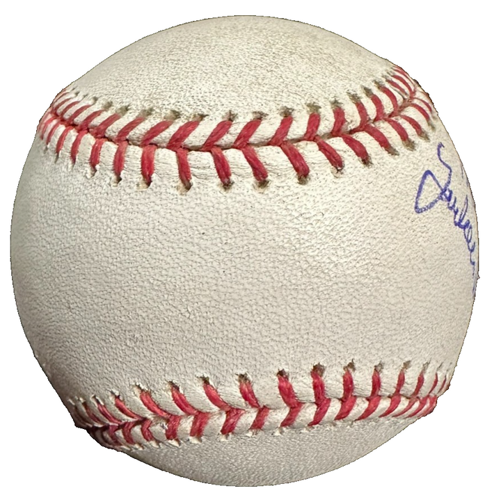 John Sterling Signed Yankee Stadium Inaugural Season Baseball W/The Yankees Win