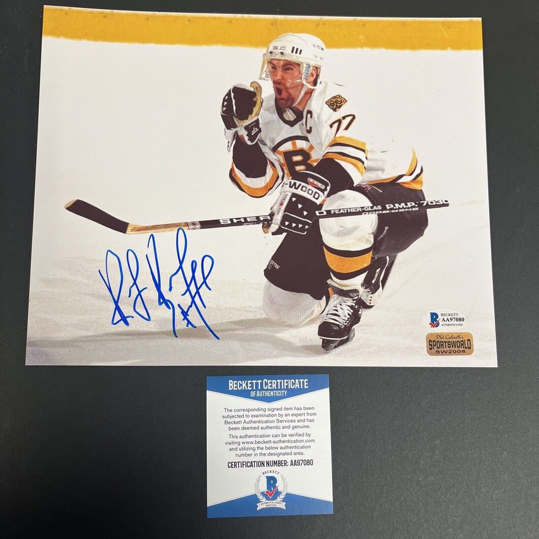 Ray Bourque Signed 8x10 Boston Bruins Sportsworld Beckett COA