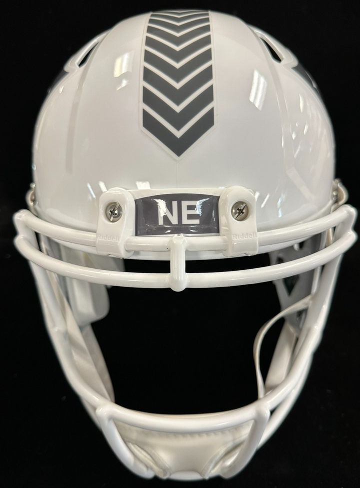 Will Campbell Signed New England Patriots Salute to Service Full Size Helmet JSA