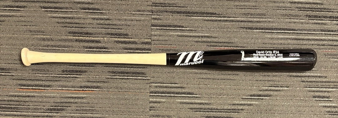 David Ortiz Marucci Final Game 10/2/16 Commemorative Bat /5000 Boston Red Sox