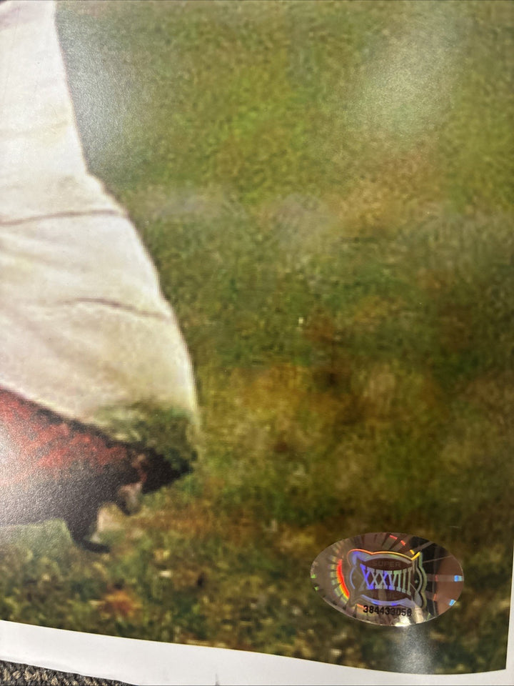 Ted Johnson Kevin Faulk Autographed Super Bowl XXXVIII NE Patriots Poster