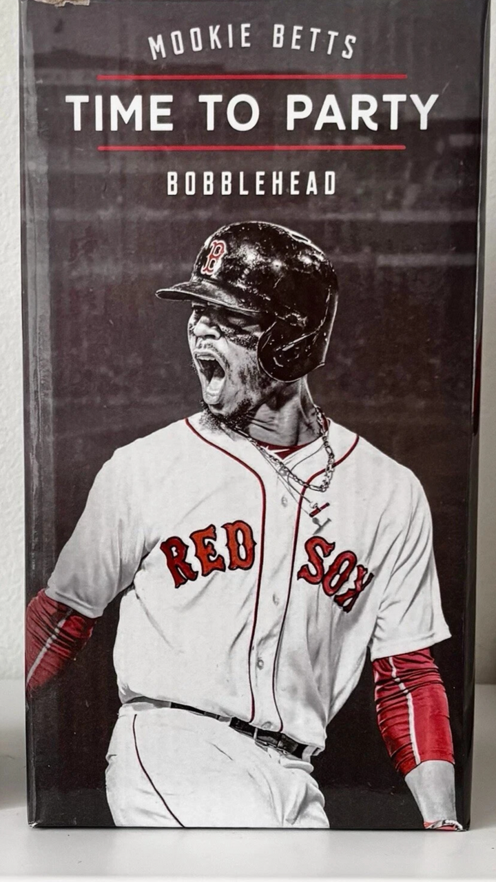 Mookie Betts Boston Red Sox Bobblehead Time to Party Bobblehead W/ Sound
