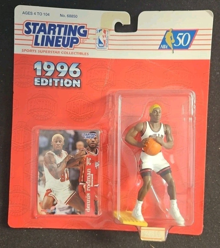 Dennis Rodman Orange Hair 1996 Kenner Starting Lineup Chicago Bulls