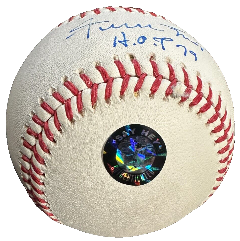 Willie Mays Autographed Official Major League Baseball W/ HOF 97 Say Hey Holo