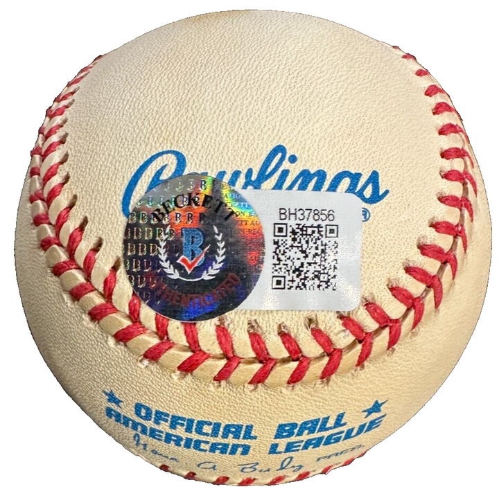 John Wyatt Autographed Jackie Robinson 50th Anniversary AL Baseball BAS