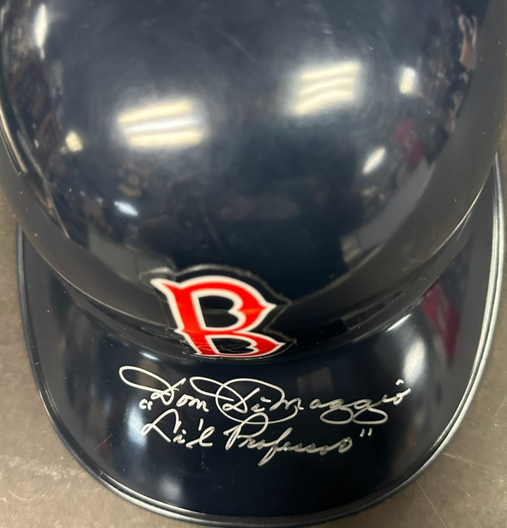Dom DiMaggio Autographed Boston Red Sox Batting Helmet W/ Little Professor Insc