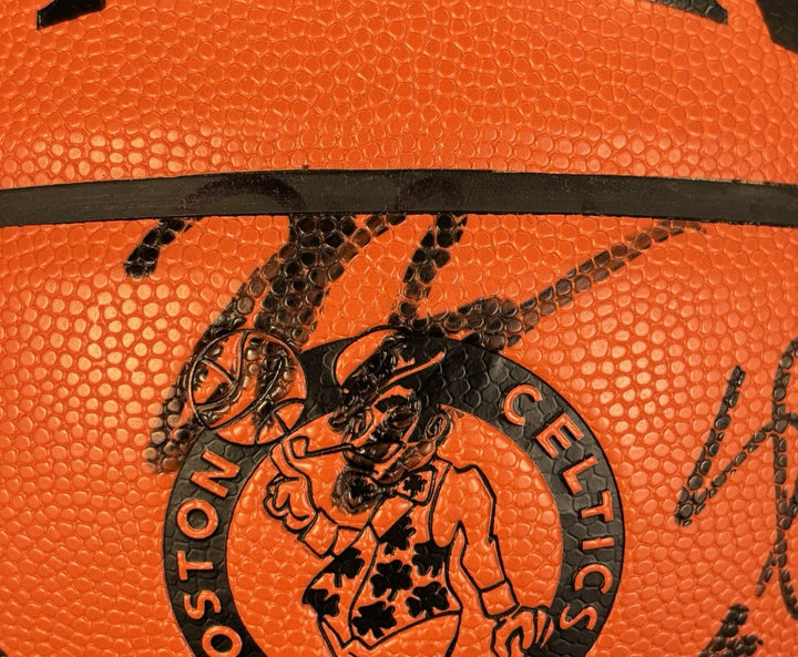 2020-21 Boston Celtics Team Signed Basketball Jayson Tatum Jaylen Brown Beckett