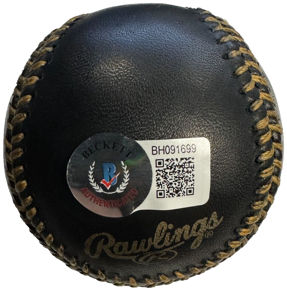 Mark Wahlberg Autographed Official Major League Black Baseball BAS