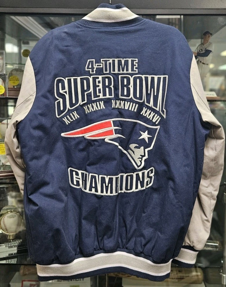 New England Patriots 4x Superbowl Champions Large Jacket