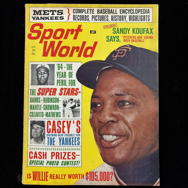 June 1964 Sport World Magazine Willie Mays San Francisco Giants Cover